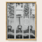 Charleston Courtyard Black and White Photography  Serving Tray Gallery Image 1