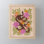 Year of the Snake-Garden Serpent in Bloom Mini Art Print Gallery Image 1