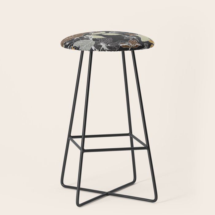 Vintage Midnight Florals Stool Gallery Image 1