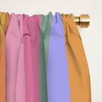 Mixed Stripes Pattern III 60s Rainbow Window Curtain Gallery Image 2