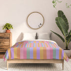 Mixed Stripes Pattern III 60s Rainbow Comforter Gallery Image 3