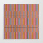 Mixed Stripes Pattern III 60s Rainbow Wood Wall Art Gallery Image 1