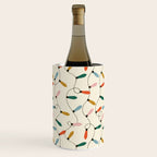 Vintage christmas lights art pattern Wine Chiller Gallery Image 3