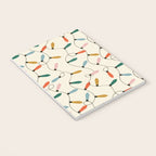 Vintage christmas lights art pattern Notebook Gallery Image 3