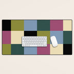 Bold Colorful Checks Pattern - Large I Desk Mat Gallery Image 1