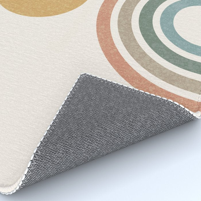 Mid-Century Modern Rainbow Rug Gallery Image 4