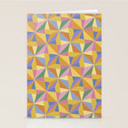 Kaleidoscope Tile Pattern IX Bright Colorful Summer Stationery Card Gallery Image 2