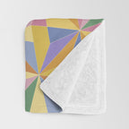 Kaleidoscope Tile Pattern IX Bright Colorful Summer Throw Blanket Gallery Image 3