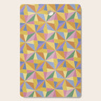 Kaleidoscope Tile Pattern IX Bright Colorful Summer Cutting Board Gallery Image 1