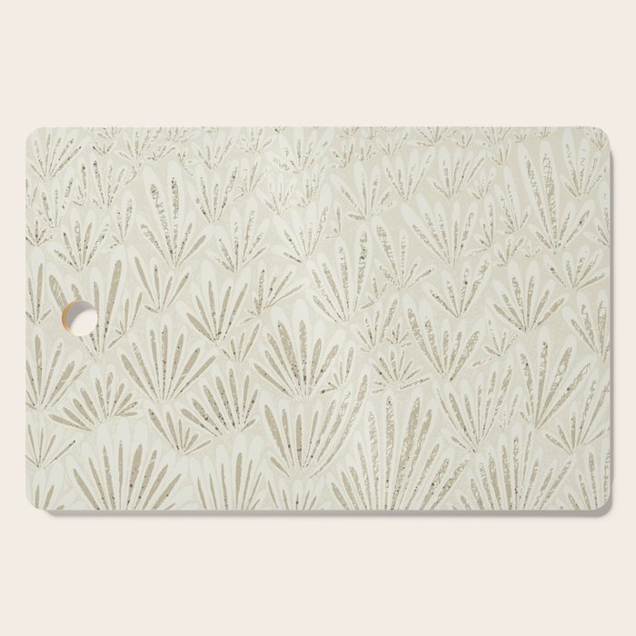calming essentials meadow neutral white Cutting Board Gallery Image 1