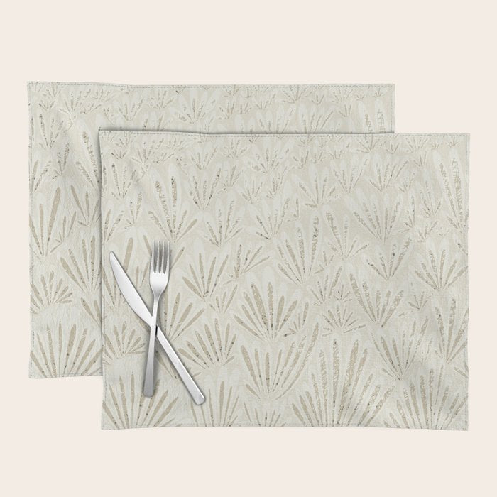 calming essentials meadow neutral white Placemat Gallery Image 1