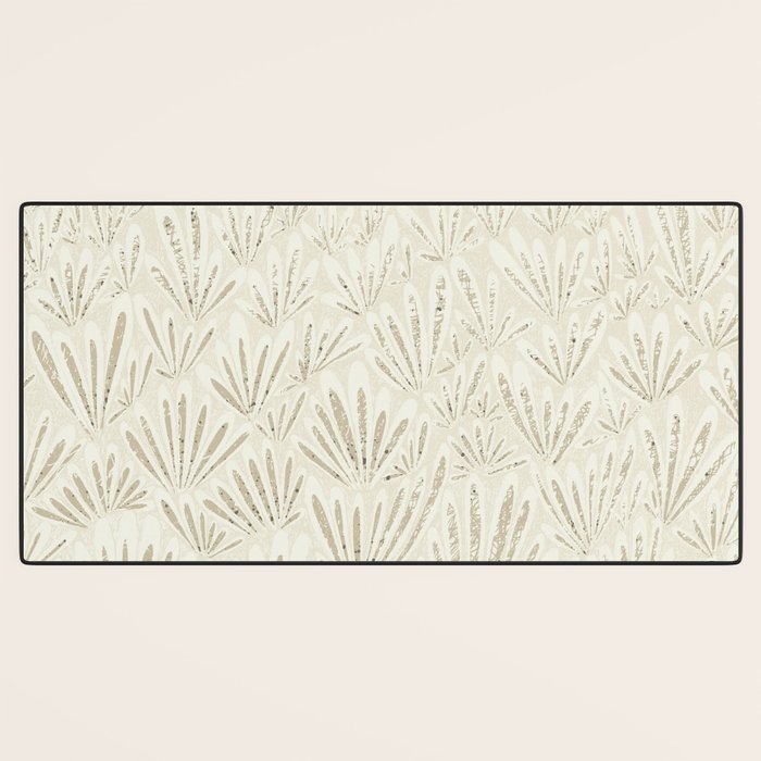 calming essentials meadow neutral white Desk Mat Gallery Image 3
