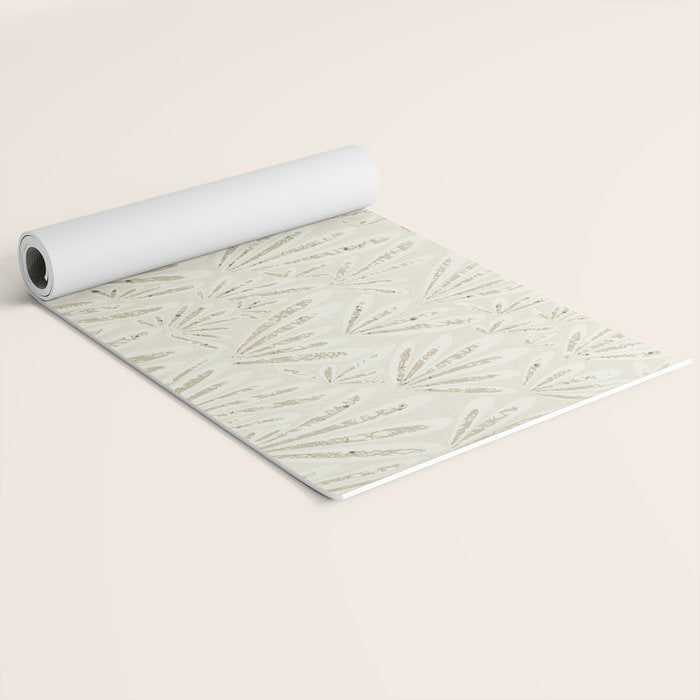 calming essentials meadow neutral white Yoga Mat Gallery Image 2