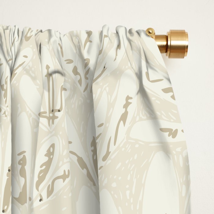 calming essentials meadow neutral white Window Curtain Gallery Image 2