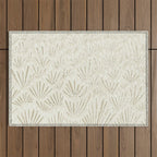 calming essentials meadow neutral white Outdoor Rug Gallery Image 1