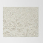 calming essentials meadow neutral white Throw Blanket Gallery Image 2