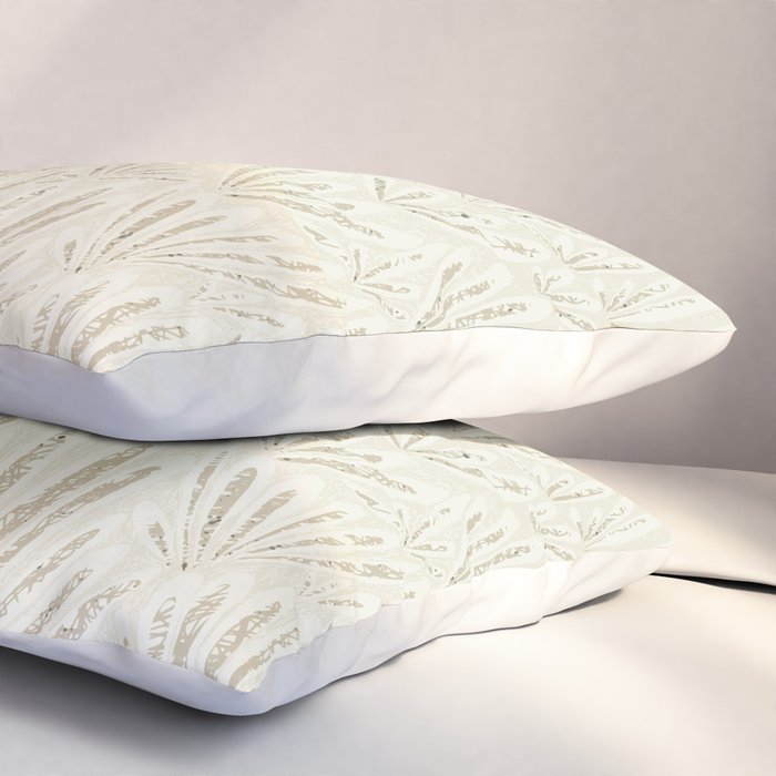 calming essentials meadow neutral white Pillow Sham Gallery Image 3