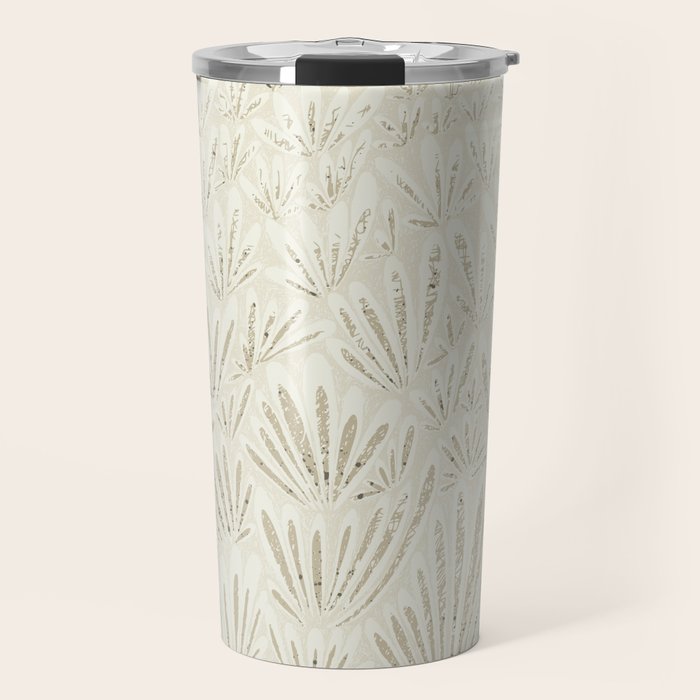 calming essentials meadow neutral white Travel Mug Gallery Image 1