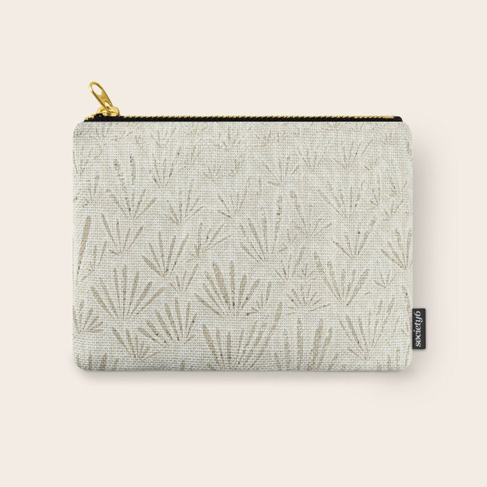 calming essentials meadow neutral white Carry All Pouch Gallery Image 1