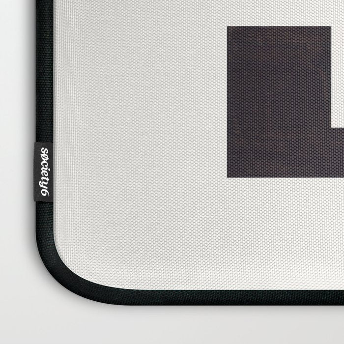 Deep Green Pattern Mid-century Modern Simple Geometric Pattern Watercolor Minimalist Art Squares Laptop Sleeve Gallery Image 3