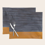 Golden Night Rothko Inspired Mid Century Modern Minimalist Color Field Placemat Gallery Image 1