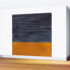 Golden Night Rothko Inspired Mid Century Modern Minimalist Color Field Wall Mural Gallery Image 2