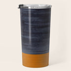 Golden Night Rothko Inspired Mid Century Modern Minimalist Color Field Travel Mug Gallery Image 3
