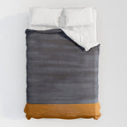 Golden Night Rothko Inspired Mid Century Modern Minimalist Color Field Duvet Cover Gallery Image 6