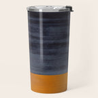 Golden Night Rothko Inspired Mid Century Modern Minimalist Color Field Travel Mug Gallery Image 2