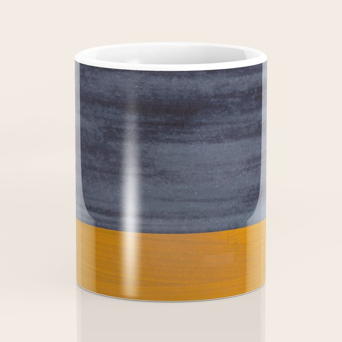 Golden Night Rothko Inspired Mid Century Modern Minimalist Color Field Coffee Mug Gallery Image 4