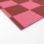 Rust x Retro Pink Mixed Checker Welcome Mat Gallery Image 2