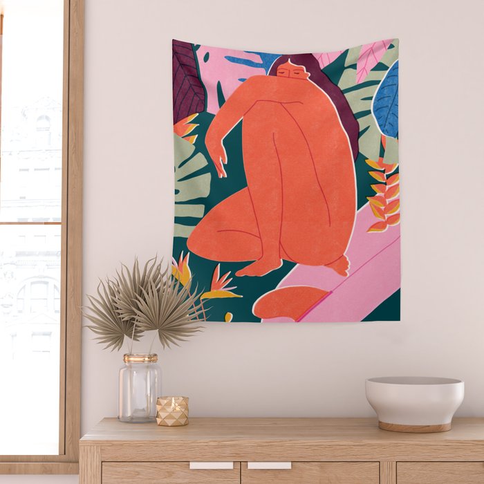 Island noon Wall Tapestry Gallery Image 2