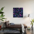 Future Garden Tropical Night Wood Wall Art Gallery Image 2