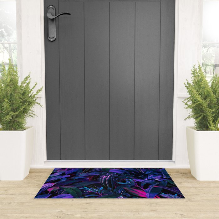Future Garden Tropical Night Welcome Mat Gallery Image 3