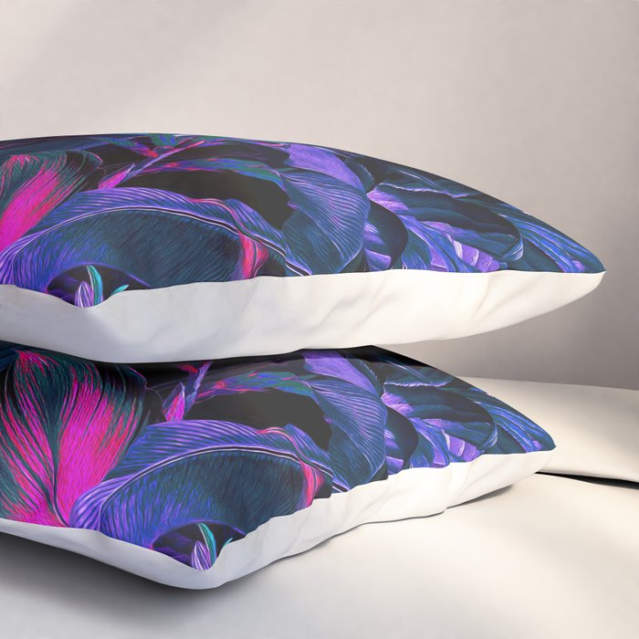 Future Garden Tropical Night Pillow Sham Gallery Image 3