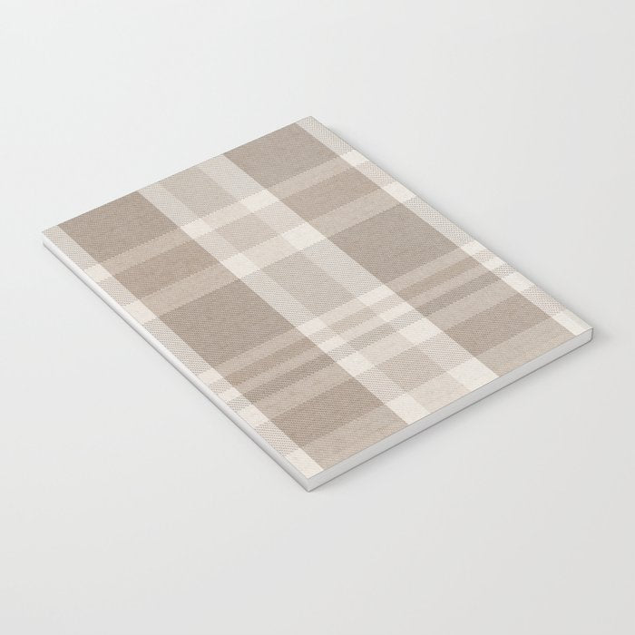 Checkered, Plaid Prints, Warm Brown Notebook Gallery Image 3