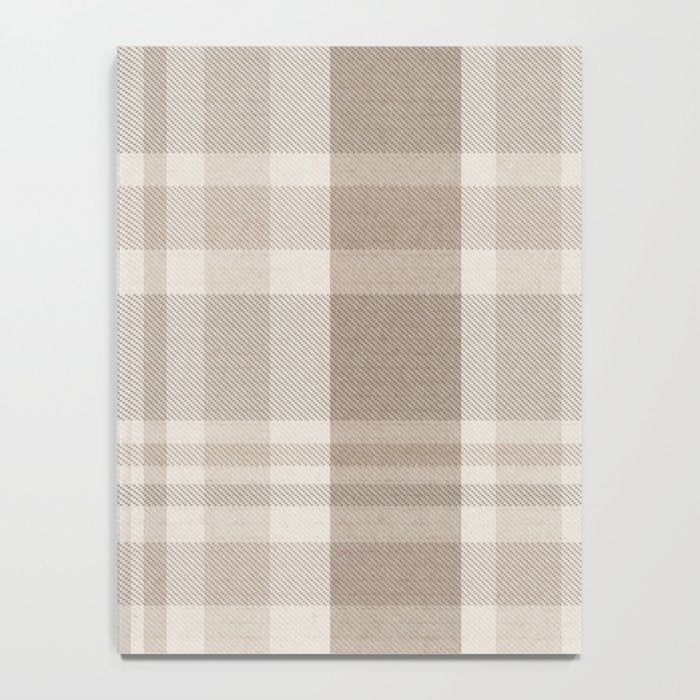 Checkered, Plaid Prints, Warm Brown Notebook Gallery Image 4