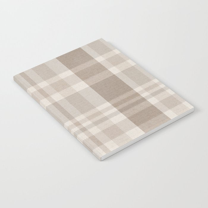 Checkered, Plaid Prints, Warm Brown Notebook Gallery Image 1