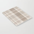 Checkered, Plaid Prints, Warm Brown Notebook Gallery Image 2