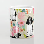 English Springer Spaniel dog breed florals dog gifts for dog lovers dog breeds Coffee Mug Gallery Image 4