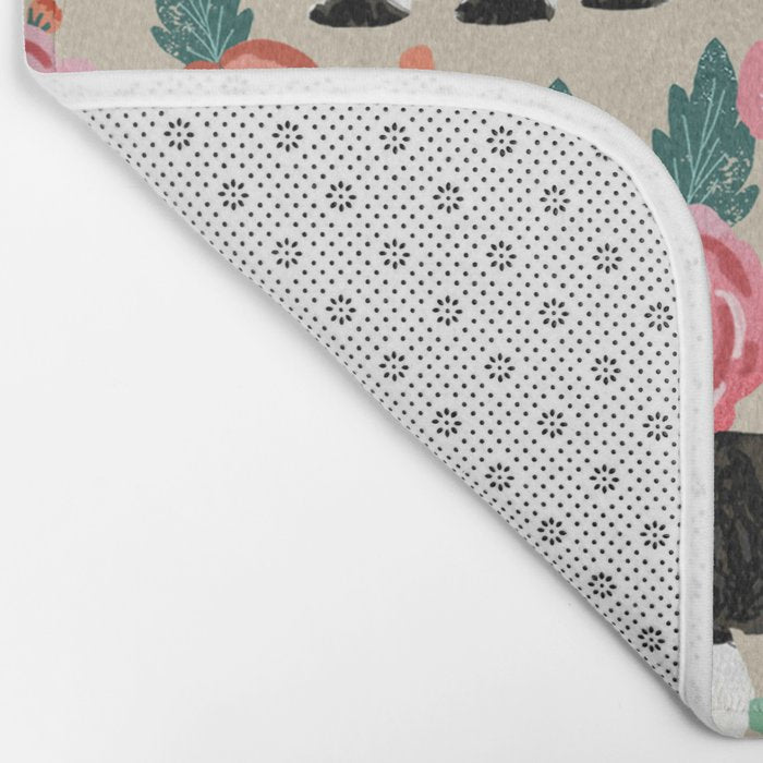 English Springer Spaniel dog breed florals dog gifts for dog lovers dog breeds Bath Mat Gallery Image 2