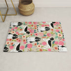 English Springer Spaniel dog breed florals dog gifts for dog lovers dog breeds Rug Gallery Image 1