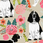 English Springer Spaniel dog breed florals dog gifts for dog lovers dog breeds Coffee Mug Gallery Image 2