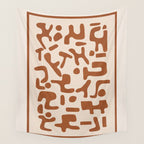 Organic Contemporary Modern Shapes 07 Wall Tapestry Gallery Image 4