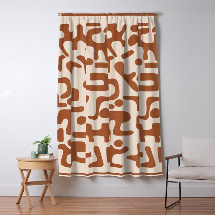 Organic Contemporary Modern Shapes 07 Window Curtain Gallery Image 1