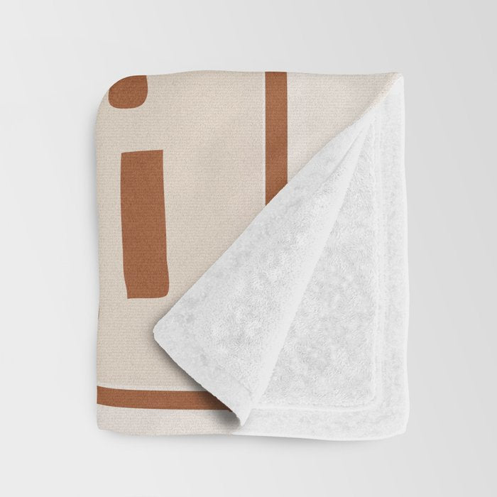 Organic Contemporary Modern Shapes 07 Throw Blanket Gallery Image 3