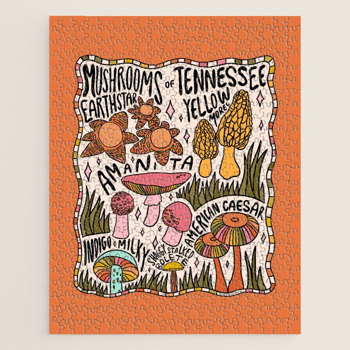 Mushrooms of Tennessee Jigsaw Puzzle Gallery Image 1