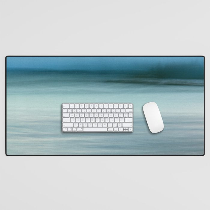 storm on the horizon - abstract ocean landscape photograph Desk Mat Gallery Image 1