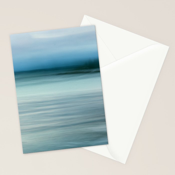 storm on the horizon - abstract ocean landscape photograph Stationery Card Gallery Image 2