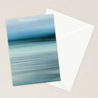 storm on the horizon - abstract ocean landscape photograph Stationery Card Gallery Image 2